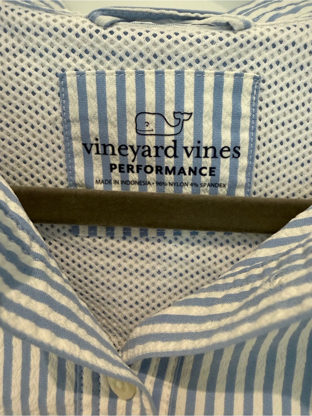Vineyard Vines Harbor Stripe Searsucker Cover Up PalmBeach Shirt Dress - Picture 6 of 8